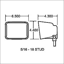 Truck Lite Sealed Beam Universal Mount Products 4" X 6" Rectangular - 80209