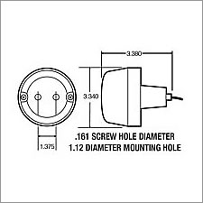 Truck Lite 80 Series Back-Up 3-1/2" Bulb Replaceable