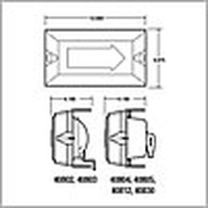 Truck Lite LED Wide Turn Module Enclosed Back, LH - 40830