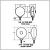 Truck Lite Double Face Pedestal Lamp Bulb Replaceable - 70330R