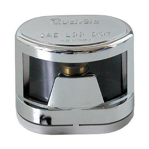 Truck Lite 26 Series Bulb Replaceable License Lamp, Chrome - 26371