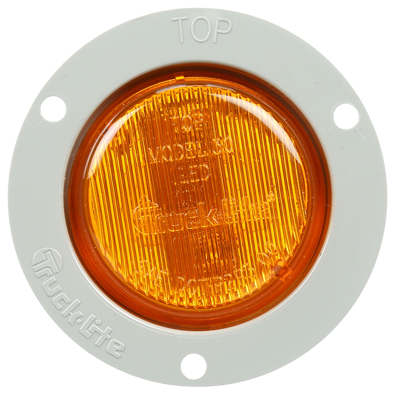 Truck Lite Led 30 Series Low Profile Lamp And Gray Flange - 30272Y