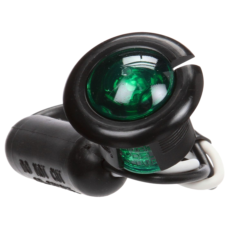Truck Lite Led 33 Series Aux. Flange Mount Kit, Green - 33066G