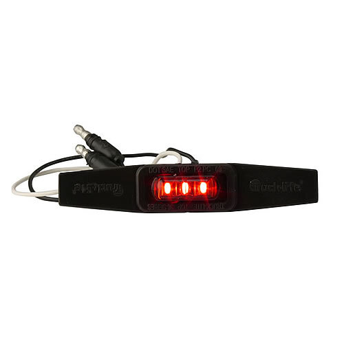Truck Lite Led 36 Series Flex Lamp, Winged, Side Exit Wire, Red 36100R