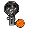 Truck Lite 37 Series, LED, 7", Round, 6 Diode , Left Hand Side, Heated, Snow Plow Light - 37277C