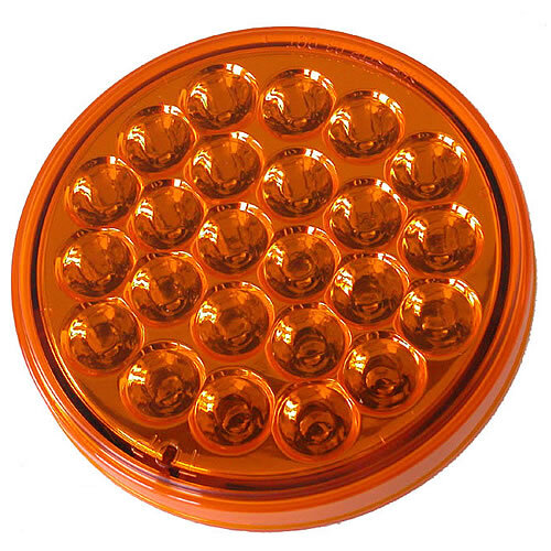 Truck Lite LED Signal Stat Stop Tail Turn 4" Round Lamp - 4050A