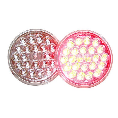 Truck Lite LED Signal Stat Stop Tail Turn 4" Round Clear Lamp Lens - 4051