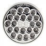 Truck Lite LED Signal Stat Stop Tail Turn 4" Round Clear Lamp Lens, Bulk - 4051A-3