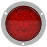 Truck Lite LED Signal Stat Stop Tail Turn 4" Round Lamp With INT Flange, Red, Bulk - 4053-3