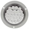 Truck Lite LED Signal Stat Back-Up 4" Round Lamp With INT Flange, Clear - 4063C