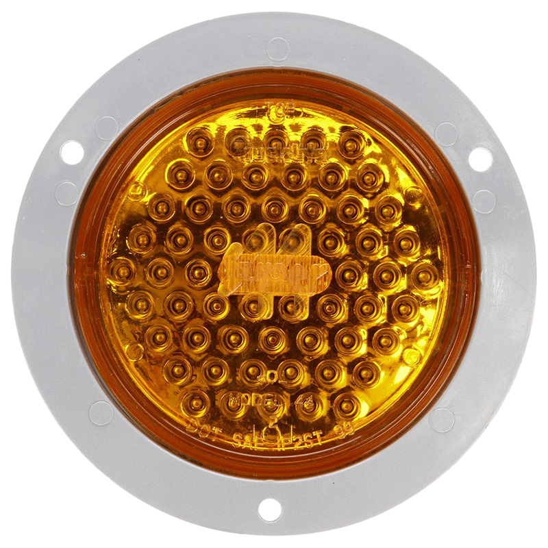 Truck Lite LED Super 44 Front Park Turn With Gray Flange Kit - 44023Y