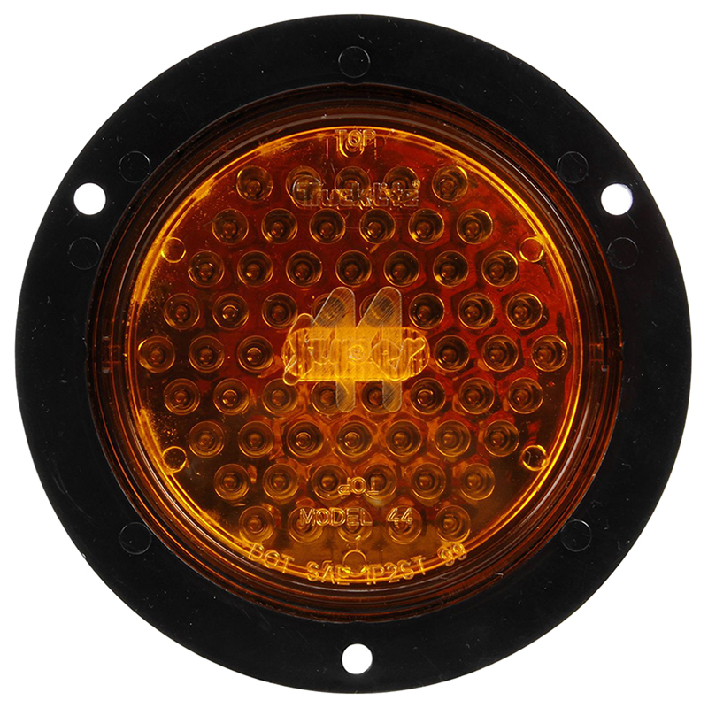Truck Lite LED Super 44 Front Park Turn With Black Flange Kit - 44024Y