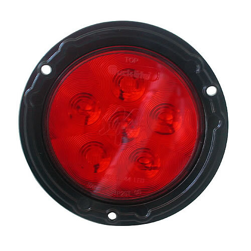 Truck Lite Led Super 44 Stop Tail Turn 6 Diode Lamp With Black Flange - 44326R