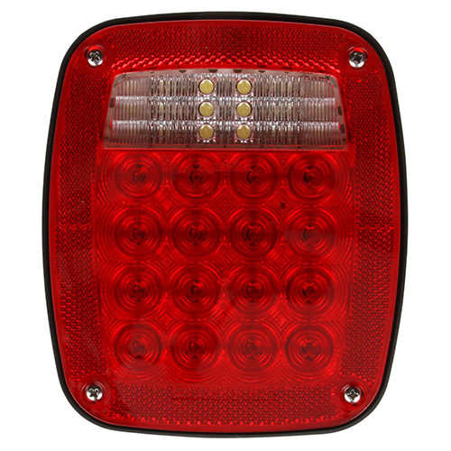 Truck Lite LED Multi-Function Roadside With License, Packard Connector - 5072