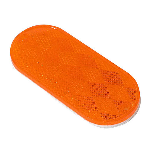 Truck Lite Oval Two Hole Reflector, Yellow - 54A