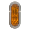 Truck Lite 60 Series LED 2"x6" Oval 8 Diode Yellow Flange Mount Heated Warning Light Kit - 60625Y