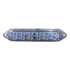 Truck Lite 61 Series LED 5"x0.5" 12-Diode Auxiliary Brake-Activated Warning Light w/ Mounting Black Foam Gasket - 6150