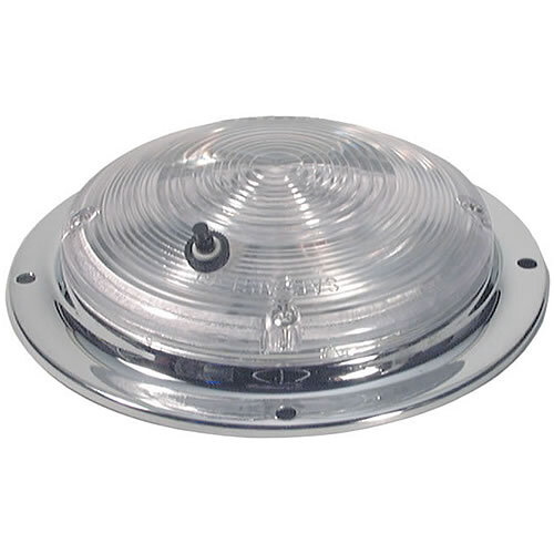 Truck Lite 80 Series Bulb Repl. Dome Lamp With Switch, Chrome - 80350