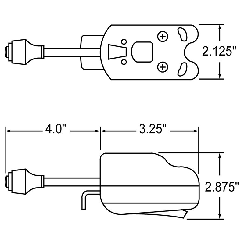 Truck Lite T/S Switch, Fat Back, Heavy Load Switch - 910