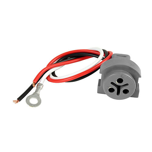 Truck Lite Stop/Turn/Tail Plug, 18 Gauge GPT Wire, Male Pin Plug, Stripped End/Ring Terminal, 9.5 in. - 96107
