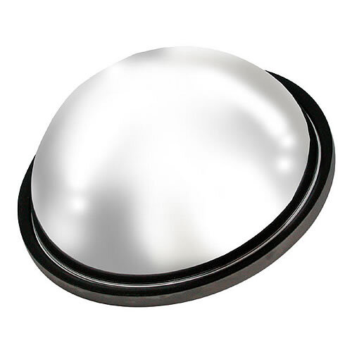 Truck Lite Full Bubble/ Wide Angle, 8.5 in., Silver Painted Steel Convex Mirror, Round - 97606