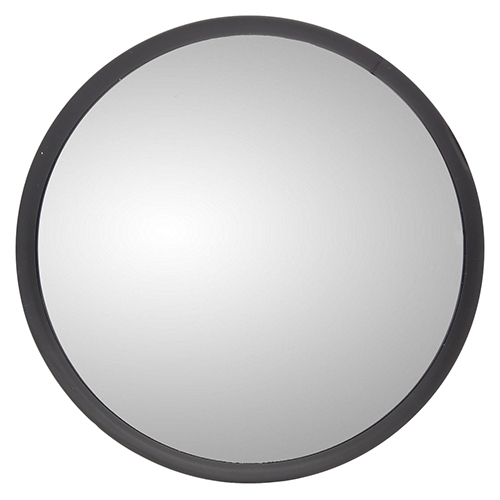 Truck Lite 7.5 in., Black Stainless Steel Convex Mirror, Round, Universal Mount - 97816