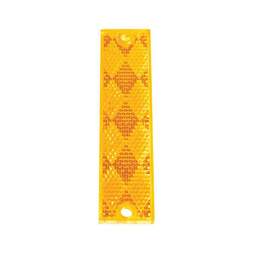 Truck Lite Rectangle, Yellow, Reflector, 2 Screw or Adhesive Mount - 98003Y