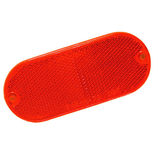 Truck Lite Oval, Red, Reflector, 2 Screw - 98031R