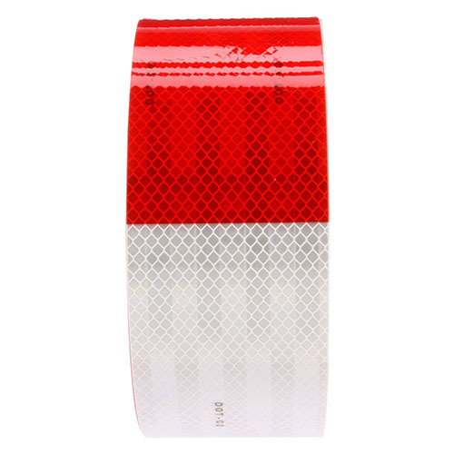 Truck Lite Reflective Tape 3" X 150' Roll, Red/White - 98102