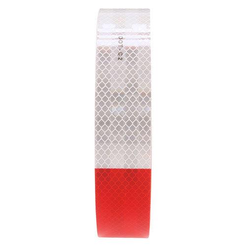 Truck Lite Reflective Tape Red/White 1-1/2" X 150' Roll - 98107
