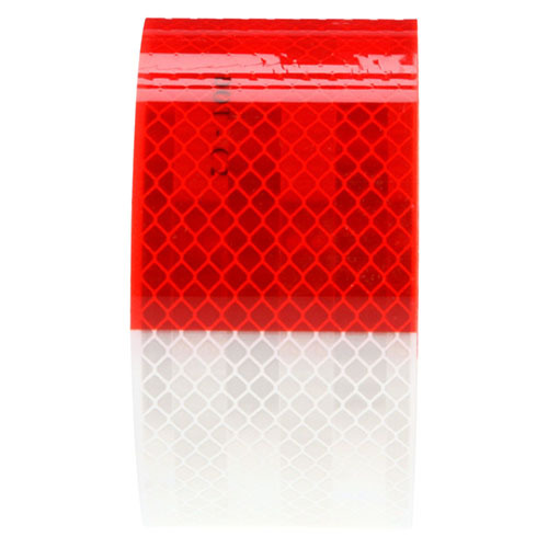 Truck Lite Reflective Tape 2" X 24" Red/White Strip - 98113