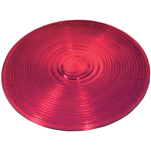 Truck Lite Round, Red, Polycarbonate, Replacement Lens for Front, Rear Lighting - 99008R