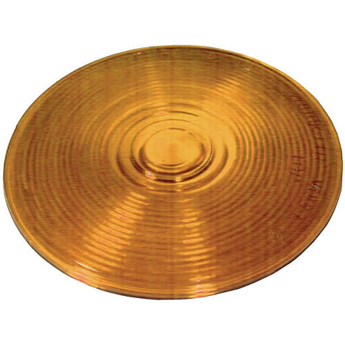 Truck Lite Round, Yellow, Polycarbonate, Replacement Lens for Front, Rear Lighting - 99008Y