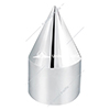 United Pacific 11/16" X 2-1/16" Chrome Plastic Spike Nut Cover - Push-On - 10764B
