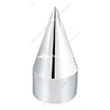 United Pacific 1-1/2" X 4-1/8" Chrome Plastic Spike Nut Covers - Push-On - 10770B