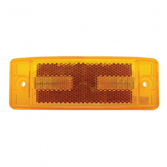 United Pacific 16 LED Rectangular Clearance/Marker Light - Amber LED/Amber Lens - 38253