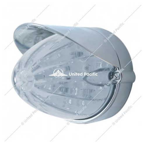 United Pacific 19 LED Watermelon Grakon 1000 Flush Mount Kit With Visor - Amber Led/Clear Lens - 37712
