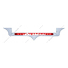 United Pacific Kenworth Chrome Hood Emblem With 14 Led Light Bar - Red Led/Red Lens - 37819