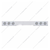 United Pacific Chrome 1 Piece Rear Light Bar With Six 7 LED 4" Reflector Lights & Bezels - Red LED/Clear Lens - 62777