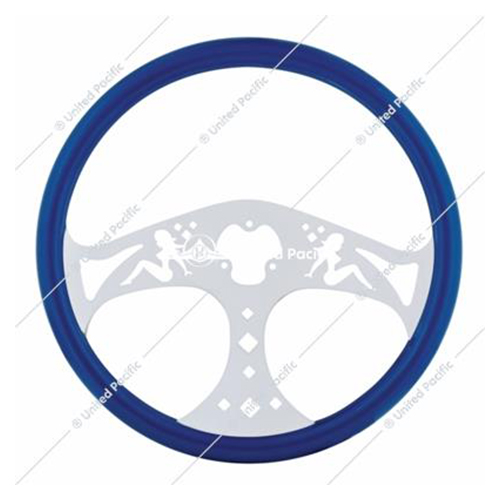 United Pacific 18" "Lady" Steering Wheel - Blue - 88240