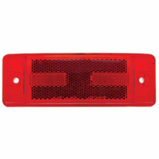 United Pacific 16 LED Rectangular Clearance/Marker Light - Red LED/Red Lens - 38254