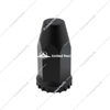 United Pacific 33Mm X 4" Matte Black Tall Nut Cover With Flange Thread-On 10551B