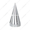 United Pacific 33Mm X 4-1/2" Chrome Plastic X Spike Nut Cover - Thread-On - 10780B