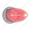 United Pacific 40 Red LED Vintage Torpedo Flush Mount Light - Red Led/Red Lens - 37684