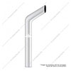 United Pacific 5" Bull Plain Bottom Exhaust - 36" L - B1-5-036