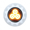 United Pacific 3 High Power LED Mini Warning Light - Amber LED/Clear Lens - 36681B