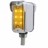 United Pacific 6 LED Dual Function Straight Mount Double Face Light With Vertical Visor - Amber LED - 37505