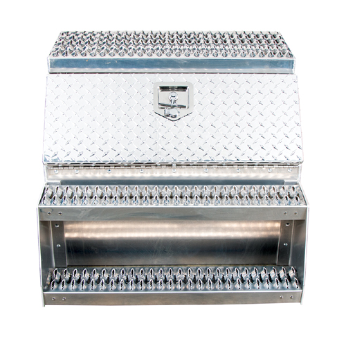 United Pacific Universal Aluminum Step Saddle Box