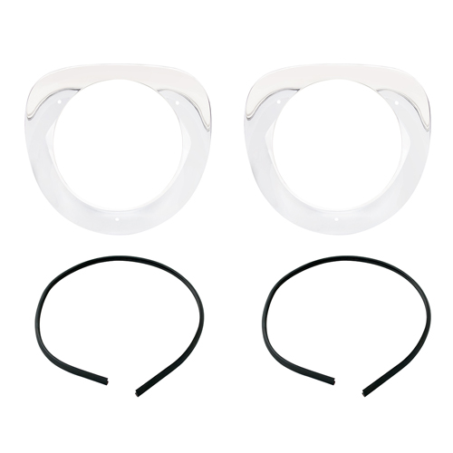 United Pacific Auto Chrome Headlamp Bezels
