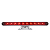 United Pacific 10 LED Split Function 3rd Brake Light With Chrome Swivel Pedestal Base - Red LED/Red Lens - 33010